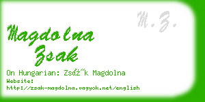 magdolna zsak business card